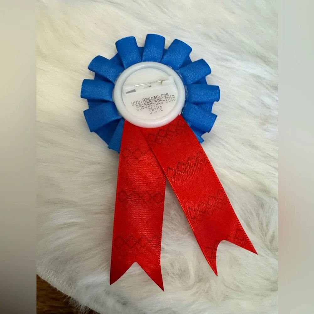 5.875 in. x 3 in. Ugly Sweater Confetti Pouch Award Ribbon